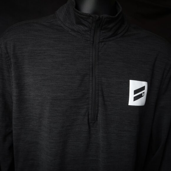 Hurley Gray Stretch Performance Qtr Zip Jacket (L) OMG! 😎 - Picture 4 of 11